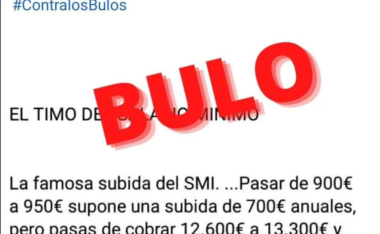 El Bulo Que Está Circulando En Redes Sobre La Subida Del Salario Mínimo ...